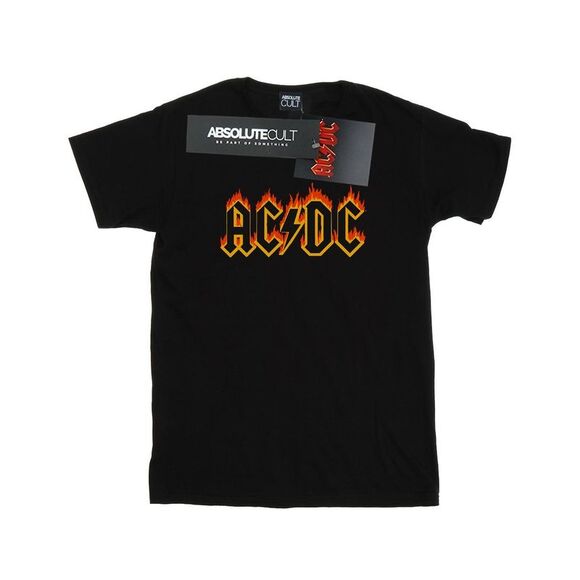 AC/DC | Shirts | Acdc Mens Flames Logo Tshirt Black | Poshmark